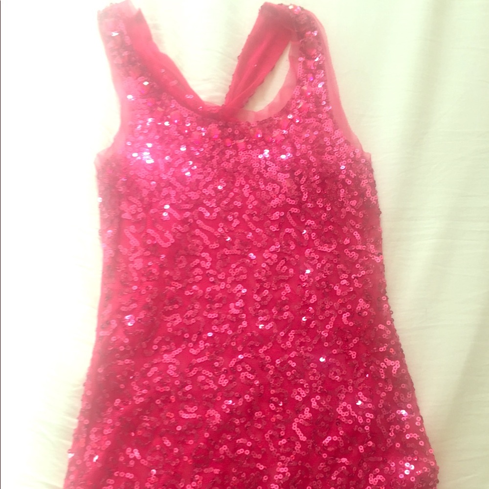 Pink Sequin Sparkly Top